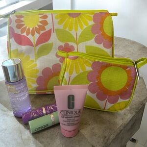 Clinique & Kate Spade  Set with Clinique Lipstick &  Makeup Remover Skincare New